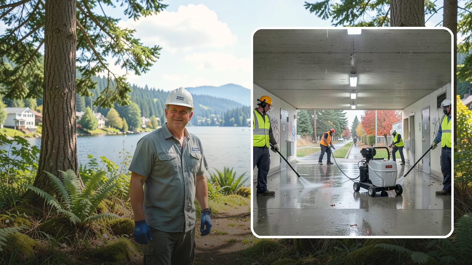 Underpass & Tunnel Cleaning in Milton, King County, WA - We wash underpasses, tunnels, and pedestrian passages to remove grime, graffiti, and biohazards for Western Washington agencies.