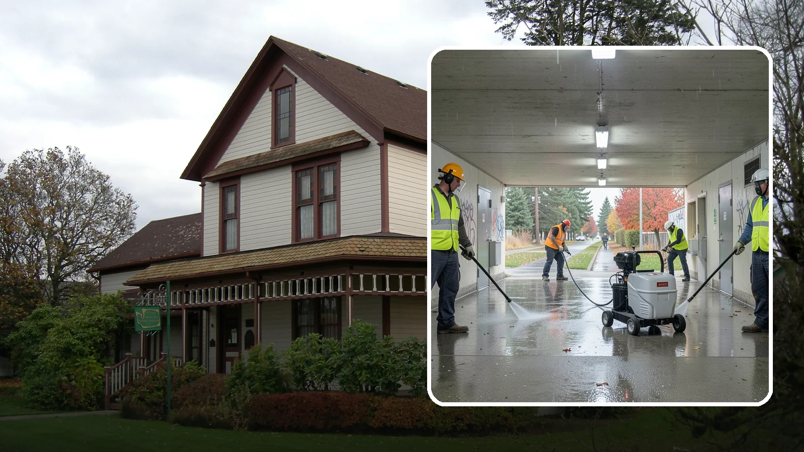 Underpass & Tunnel Cleaning in Sumner, Pierce County, WA - We wash underpasses, tunnels, and pedestrian passages to remove grime, graffiti, and biohazards for Western Washington agencies.
