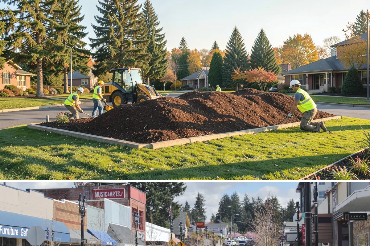 Utility Corridor Maintenance in Bothell, King County, WA - Corridor maintenance is cycled through the growing season, with priority access-road work in spring so easements stay passable...
