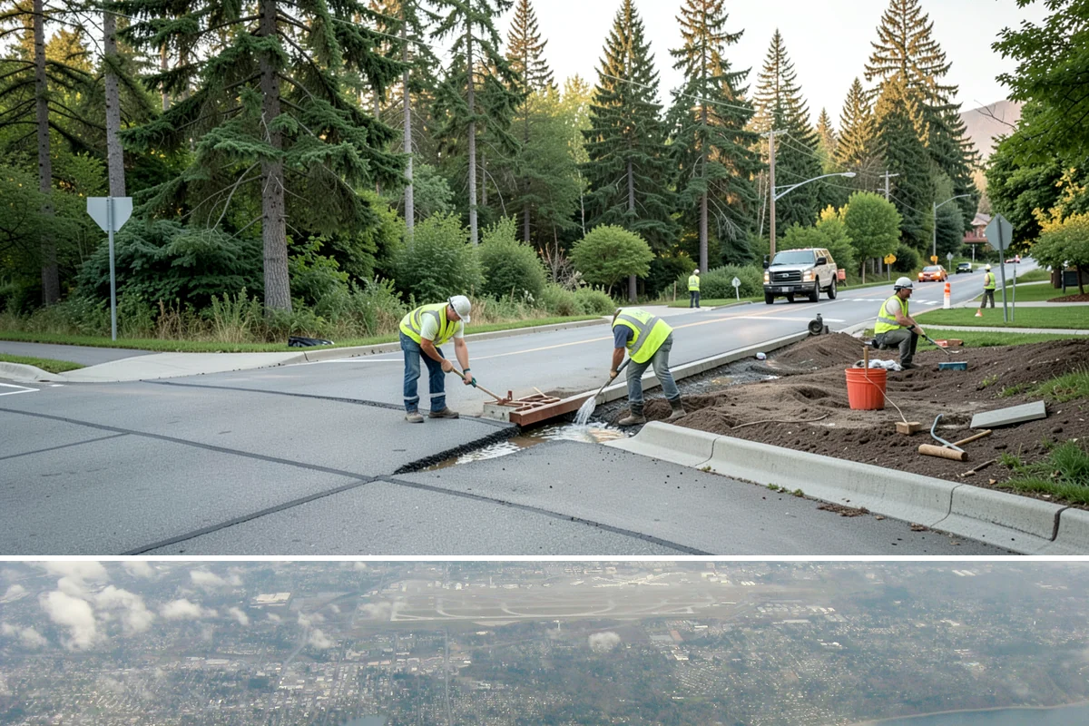 Utility Corridor Maintenance in Burien, King County, WA - Corridor maintenance is cycled through the growing season, with priority access-road work in spring so easements stay passable...