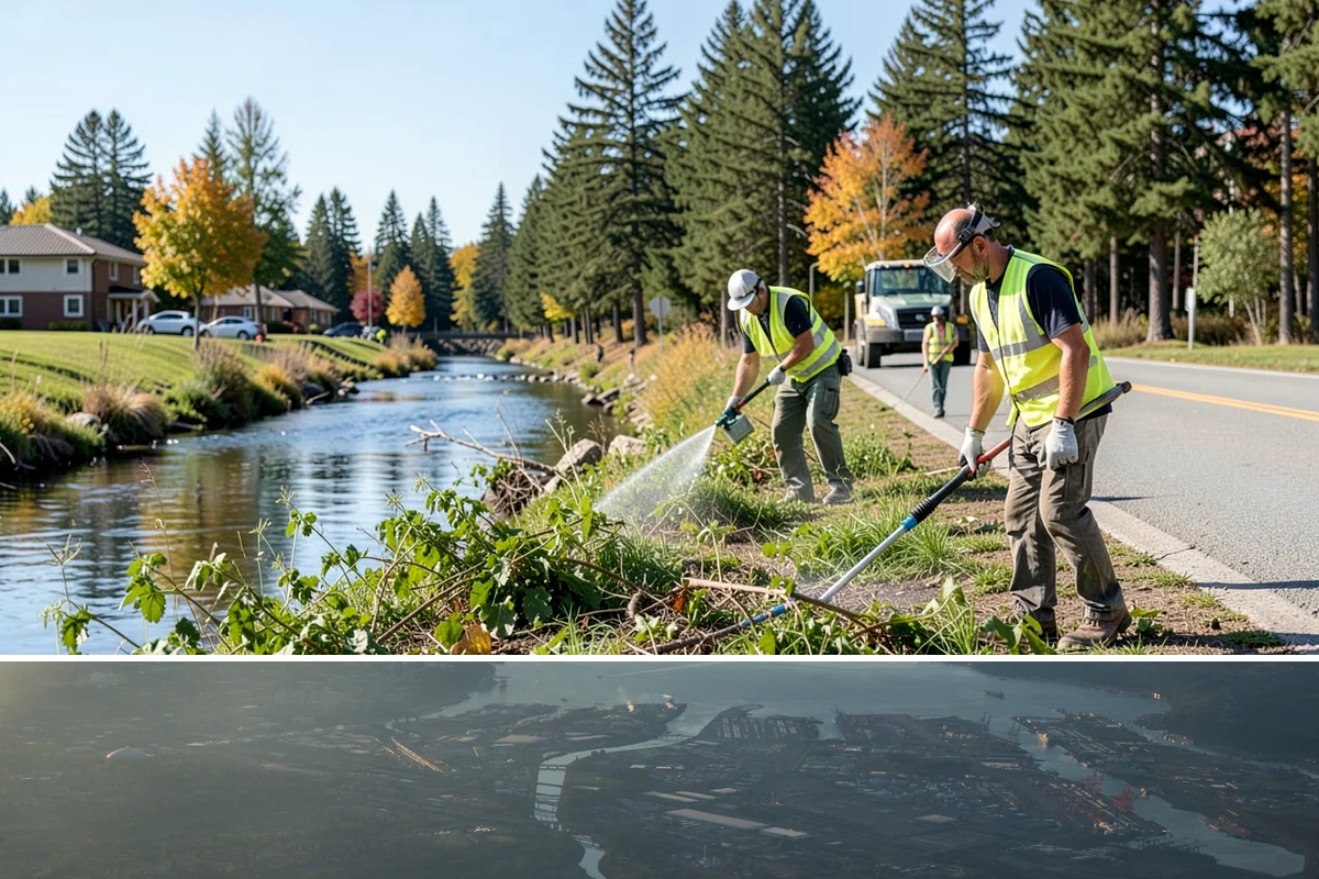 Utility Corridor Maintenance in Fife, Pierce County, WA - Corridor maintenance is cycled through the growing season, with priority access-road work in spring so easements stay passable...