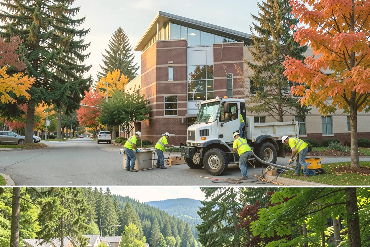 Utility Corridor Maintenance in Lake Forest Park, King County, WA - Corridor maintenance is cycled through the growing season, with priority access-road work in spring so easements stay passable...