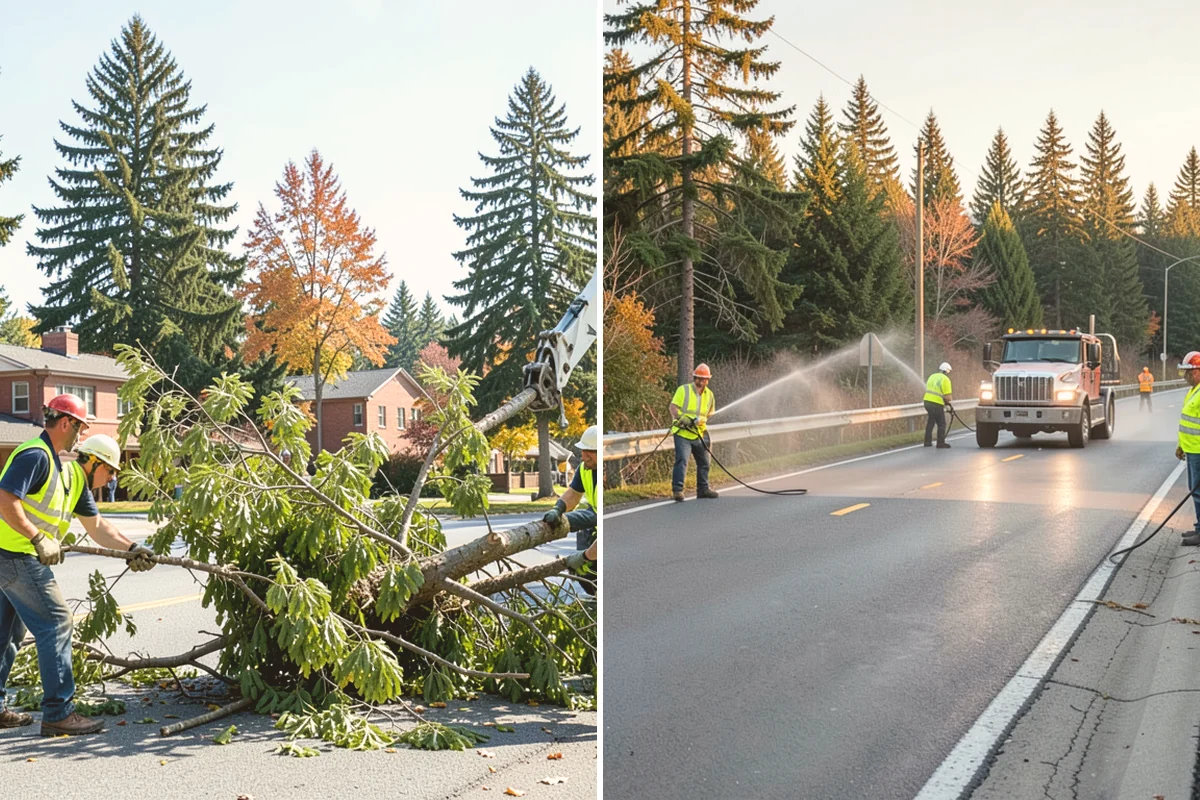 Utility Corridor Maintenance in Langley, Island County, WA - Review corridor maps, utility features, and clearance requirements