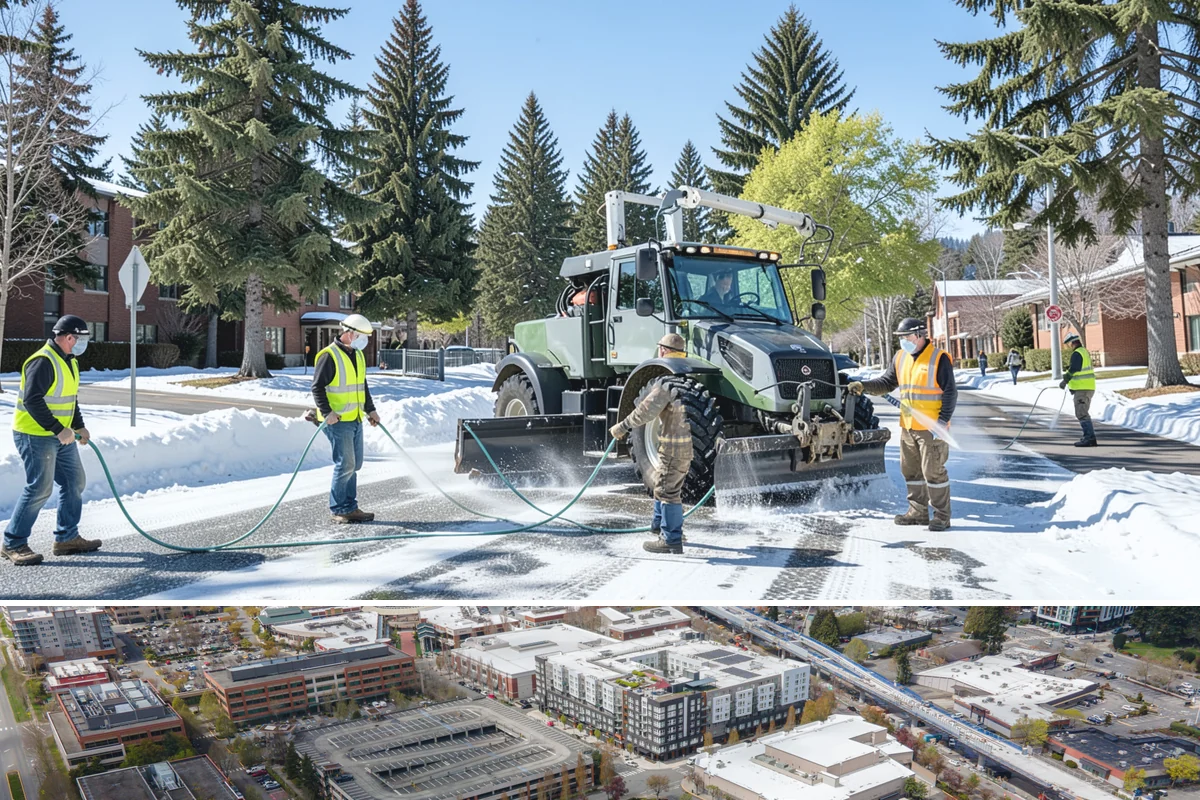 Utility Corridor Maintenance in Redmond, King County, WA - Corridor maintenance is cycled through the growing season, with priority access-road work in spring so easements stay passable...