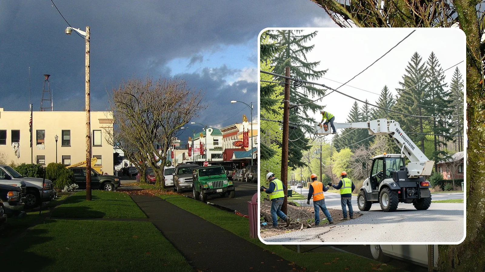 Utility Line Clearance in Arlington, Snohomish County, WA - Line-clearance pruning around energized conductors by qualified crews to protect reliability, reduce fire risk, and meet...