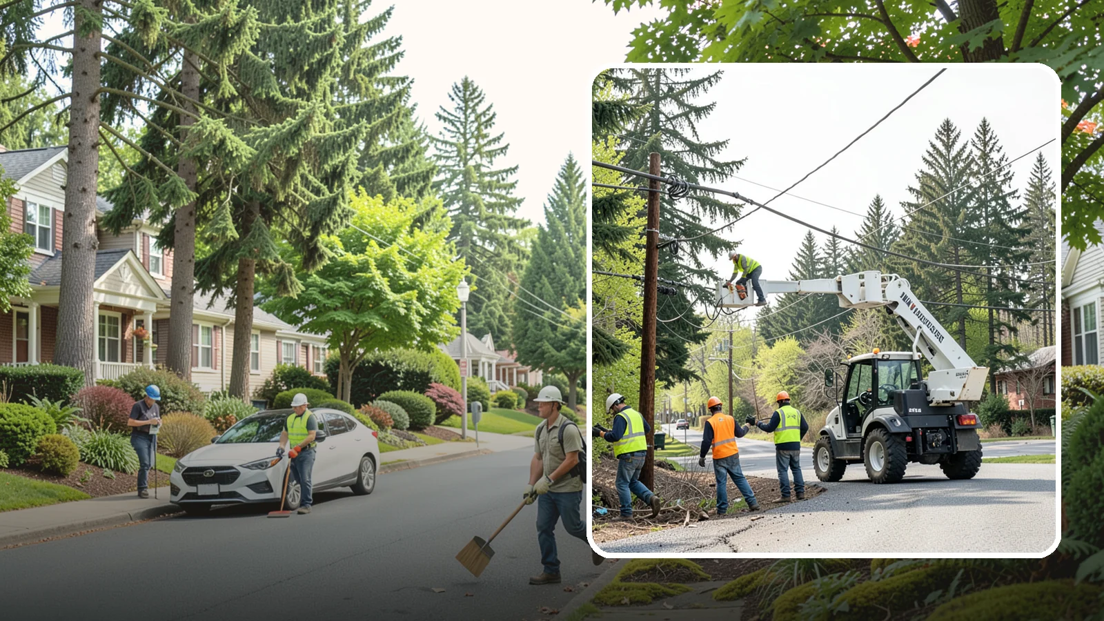 Utility Line Clearance in Beaux Arts Village, King County, WA - Line-clearance pruning around energized conductors by qualified crews to protect reliability, reduce fire risk, and meet...