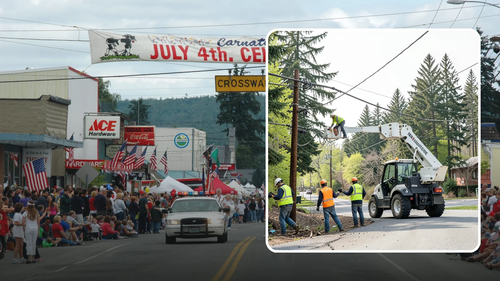 Utility Line Clearance in Carnation, King County, WA - Line-clearance pruning around energized conductors by qualified crews to protect reliability, reduce fire risk, and meet...