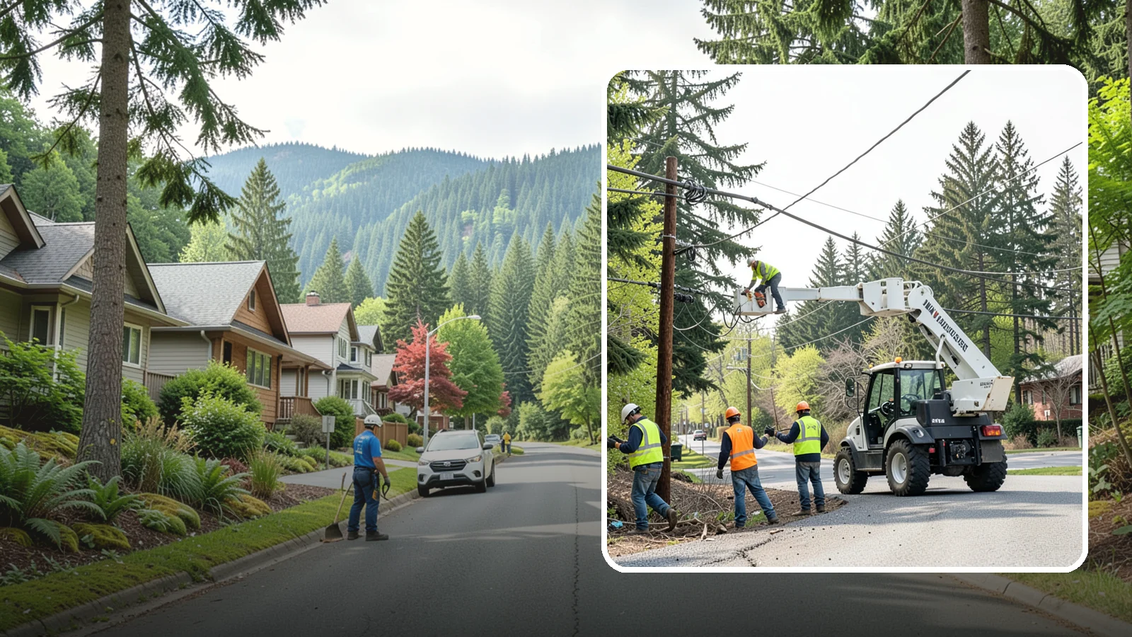 Utility Line Clearance in Darrington, Snohomish County, WA - Line-clearance pruning around energized conductors by qualified crews to protect reliability, reduce fire risk, and meet...