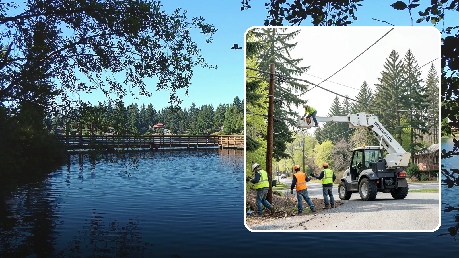 Utility Line Clearance in Federal Way, King County, WA - Line-clearance pruning around energized conductors by qualified crews to protect reliability, reduce fire risk, and meet...