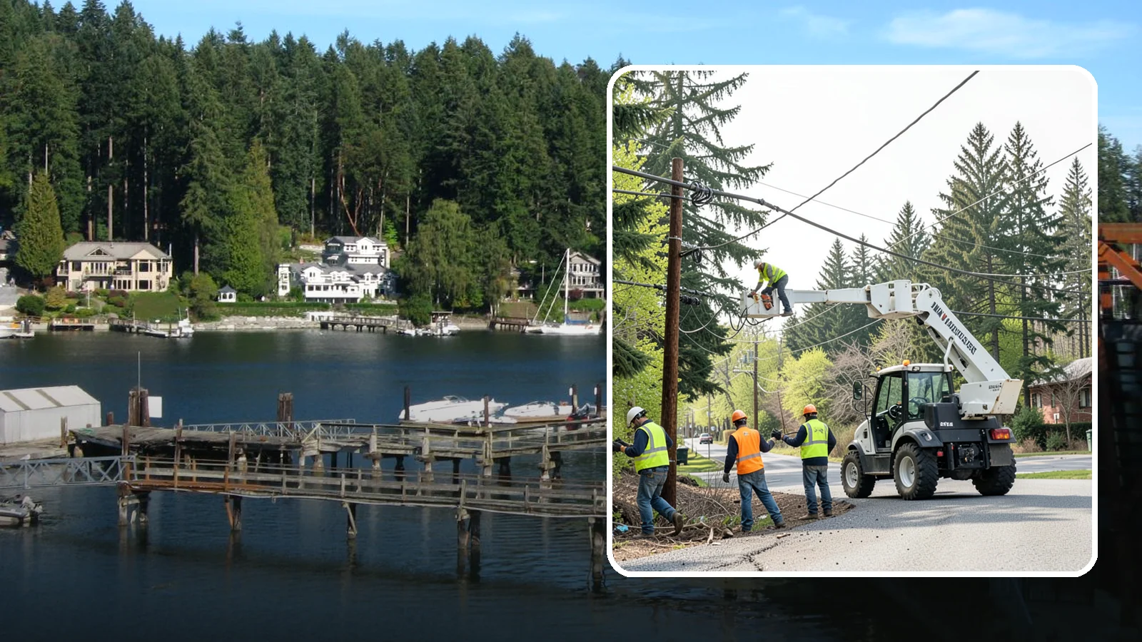 Utility Line Clearance in Gig Harbor, Pierce County, WA - Line-clearance pruning around energized conductors by qualified crews to protect reliability, reduce fire risk, and meet...