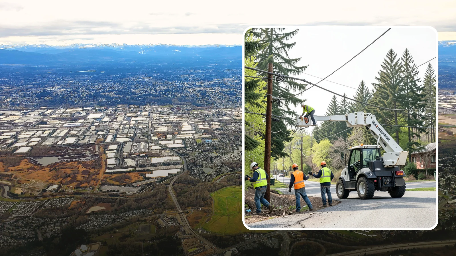 Utility Line Clearance in Kent, King County, WA - Line-clearance pruning around energized conductors by qualified crews to protect reliability, reduce fire risk, and meet...