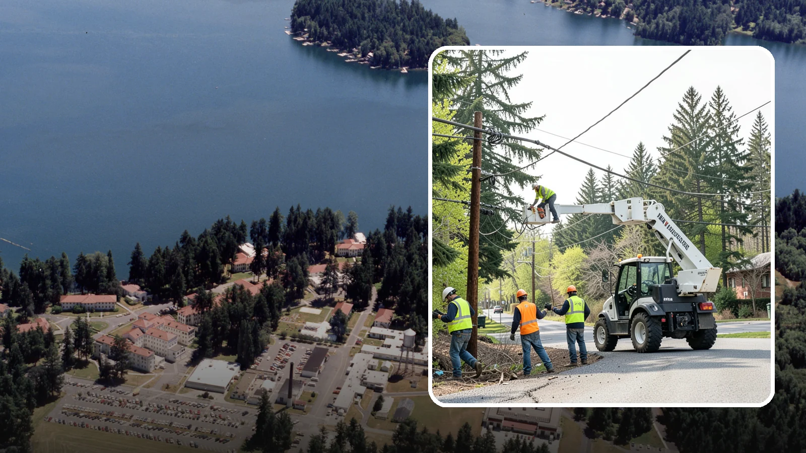 Utility Line Clearance in Lakewood, Pierce County, WA - Line-clearance pruning around energized conductors by qualified crews to protect reliability, reduce fire risk, and meet...