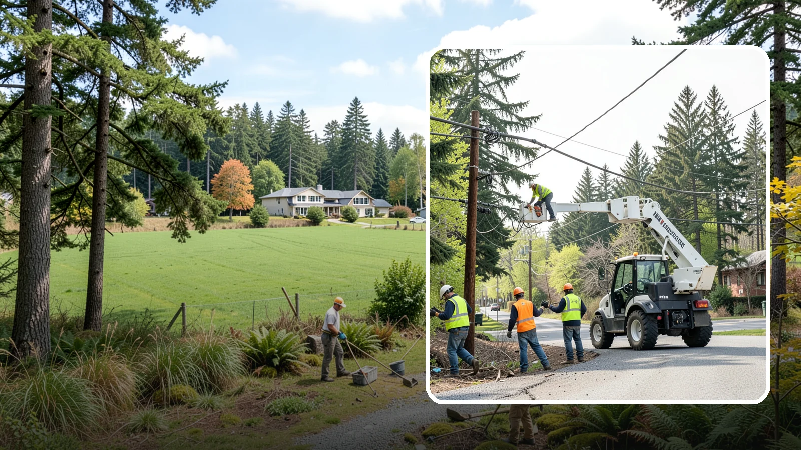 Utility Line Clearance in Lyman, Skagit County, WA - Line-clearance pruning around energized conductors by qualified crews to protect reliability, reduce fire risk, and meet...