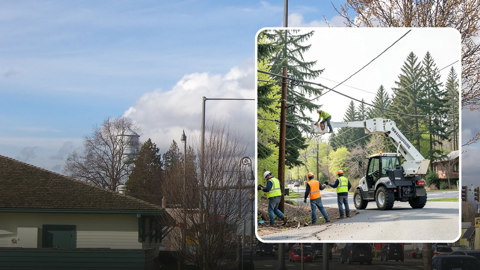 Utility Line Clearance in Marysville, Snohomish County, WA - Line-clearance pruning around energized conductors by qualified crews to protect reliability, reduce fire risk, and meet...
