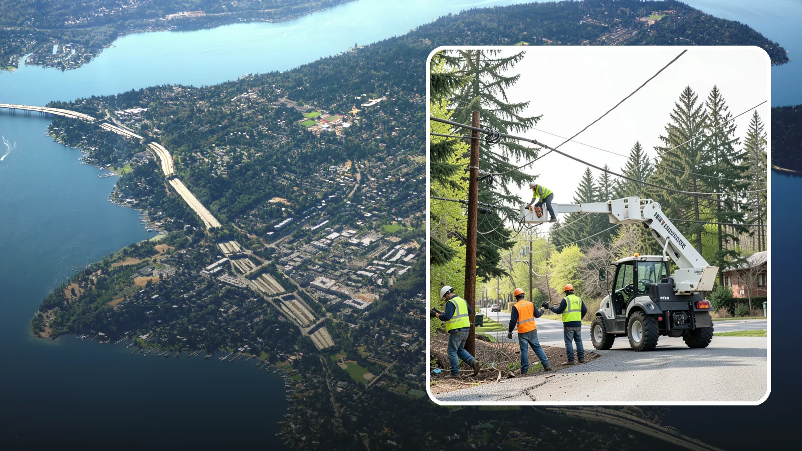Utility Line Clearance in Mercer Island, King County, WA - Line-clearance pruning around energized conductors by qualified crews to protect reliability, reduce fire risk, and meet...