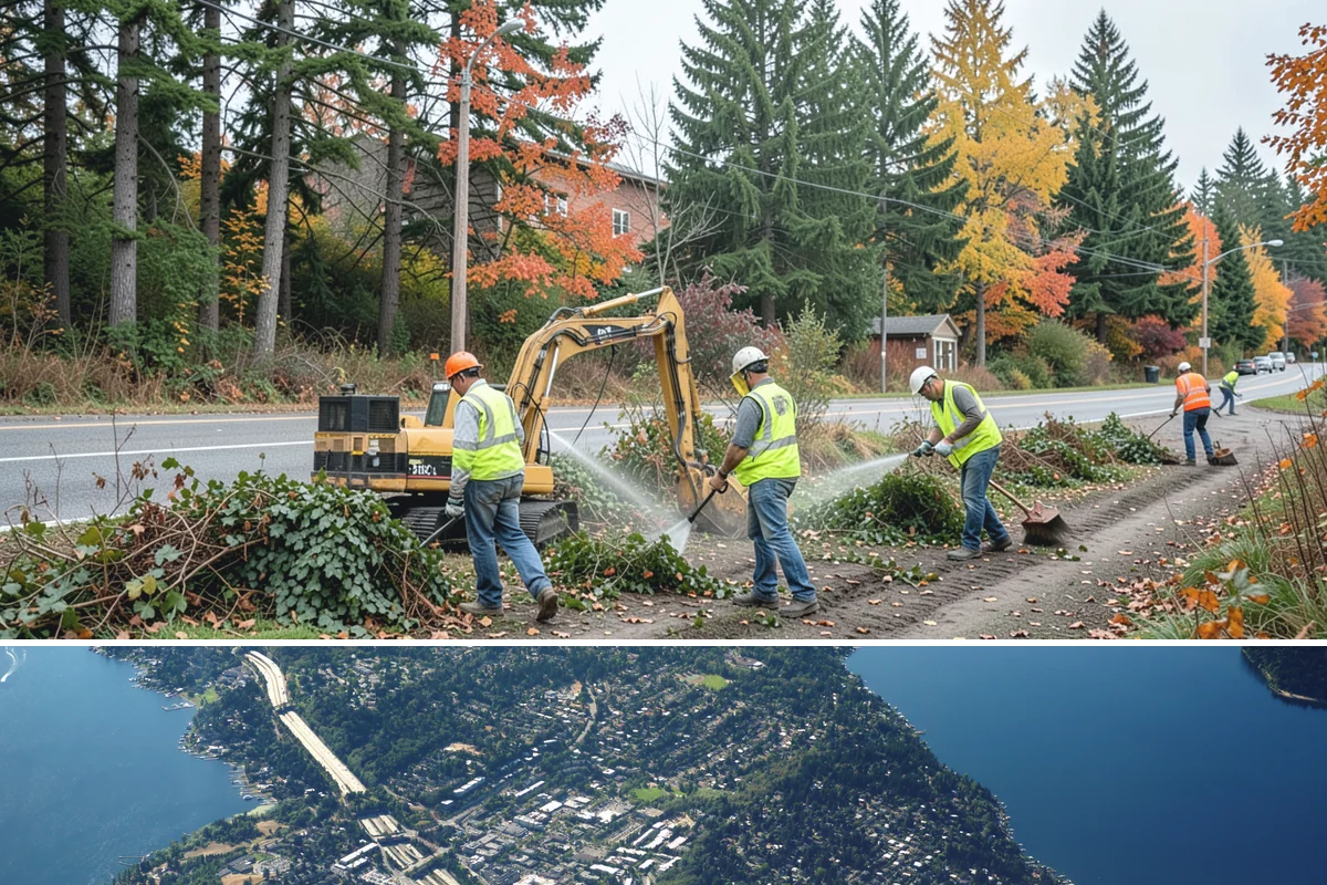 Utility Line Clearance in Mercer Island, King County, WA - Cycle clearance is planned across the year, with priority reliability and fire-risk work concentrated ahead of the summer dry...
