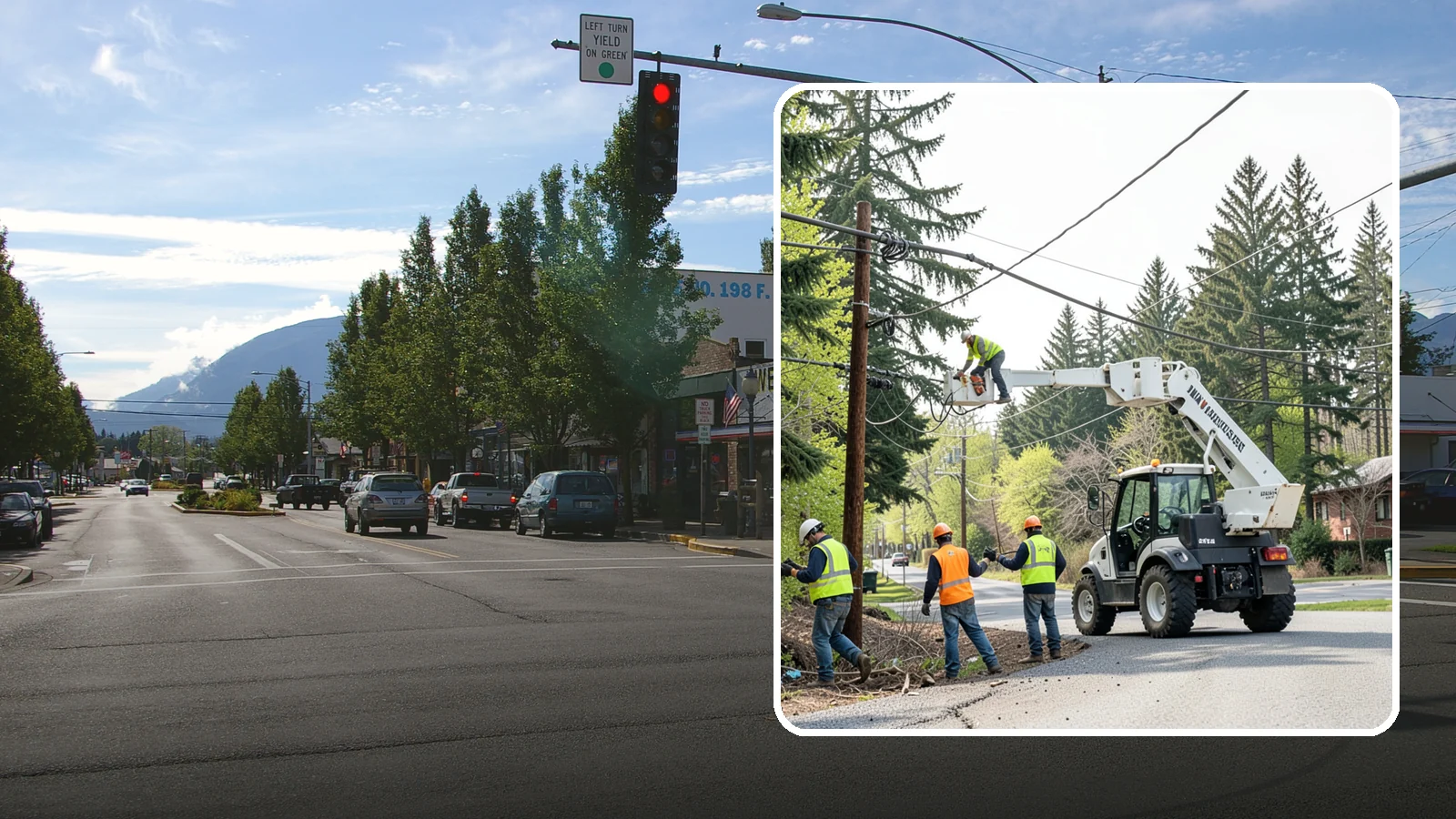 Utility Line Clearance in North Bend, King County, WA - Line-clearance pruning around energized conductors by qualified crews to protect reliability, reduce fire risk, and meet...