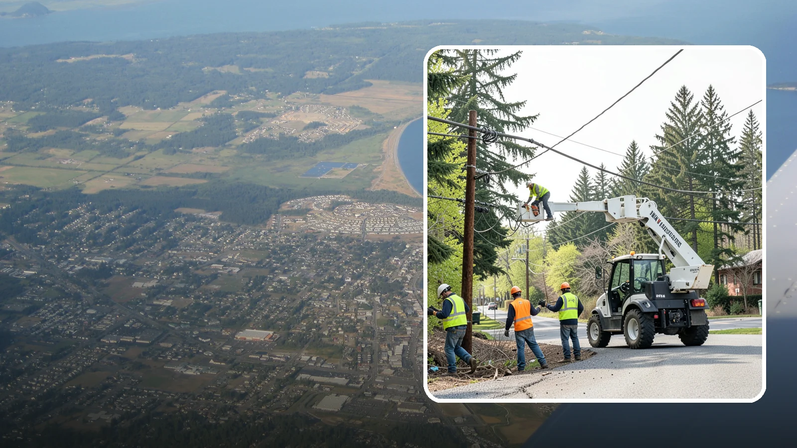 Utility Line Clearance in Oak Harbor, Island County, WA - Line-clearance pruning around energized conductors by qualified crews to protect reliability, reduce fire risk, and meet...