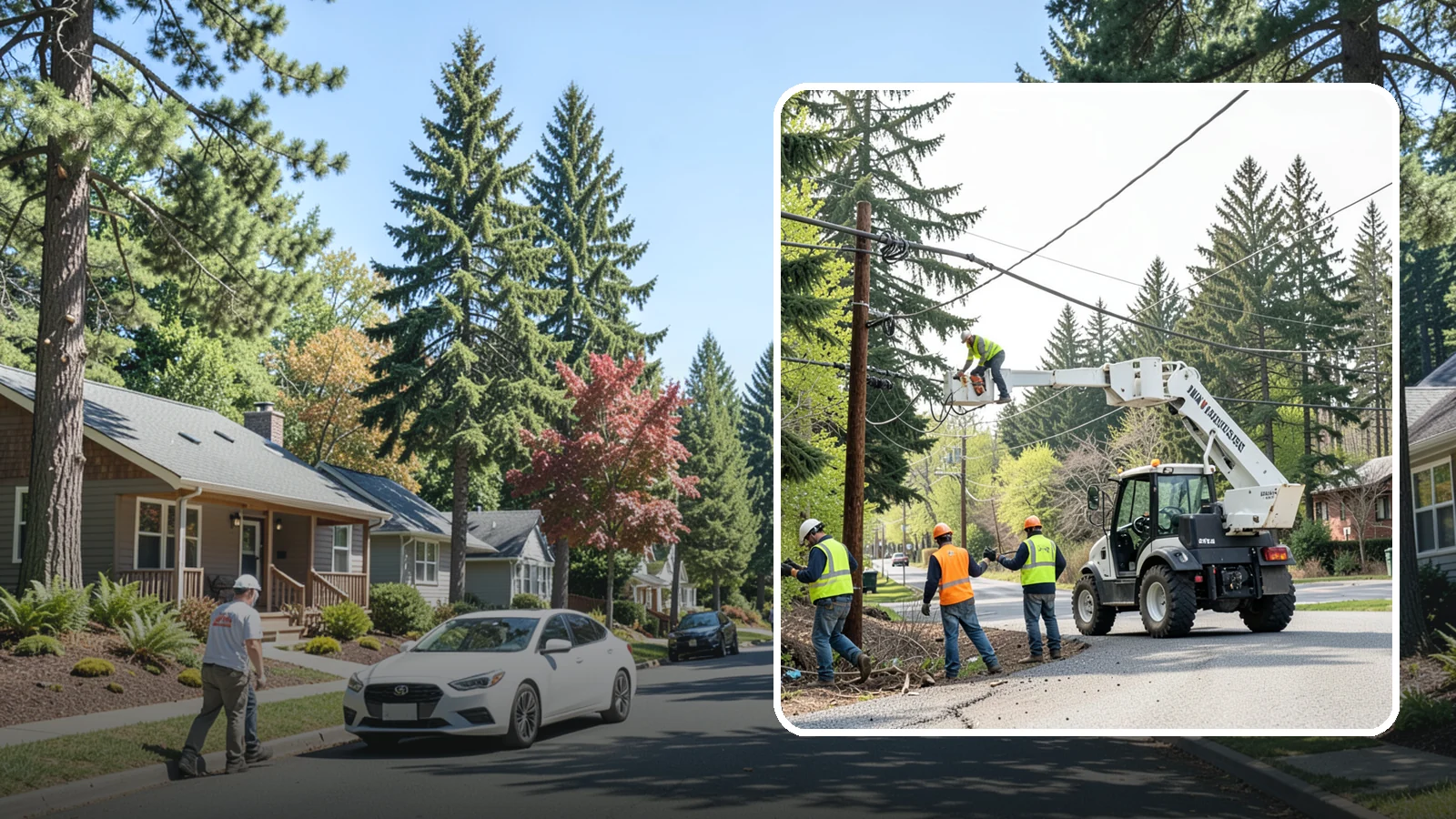 Utility Line Clearance in Orting, Pierce County, WA - Line-clearance pruning around energized conductors by qualified crews to protect reliability, reduce fire risk, and meet...