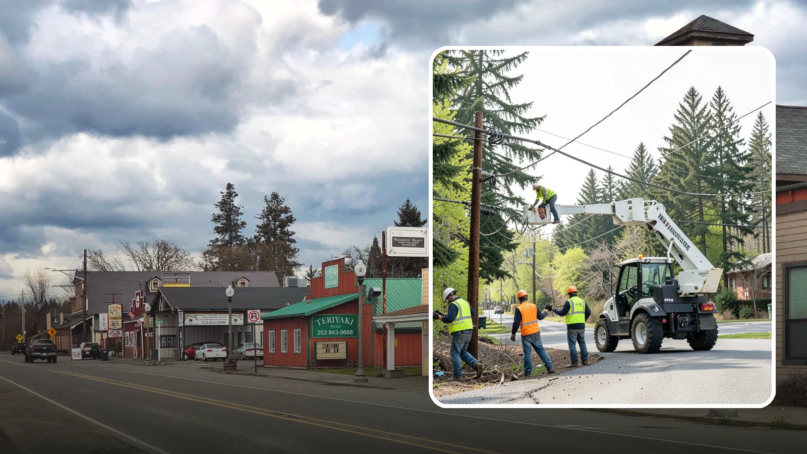 Utility Line Clearance in Roy, Pierce County, WA - Line-clearance pruning around energized conductors by qualified crews to protect reliability, reduce fire risk, and meet...