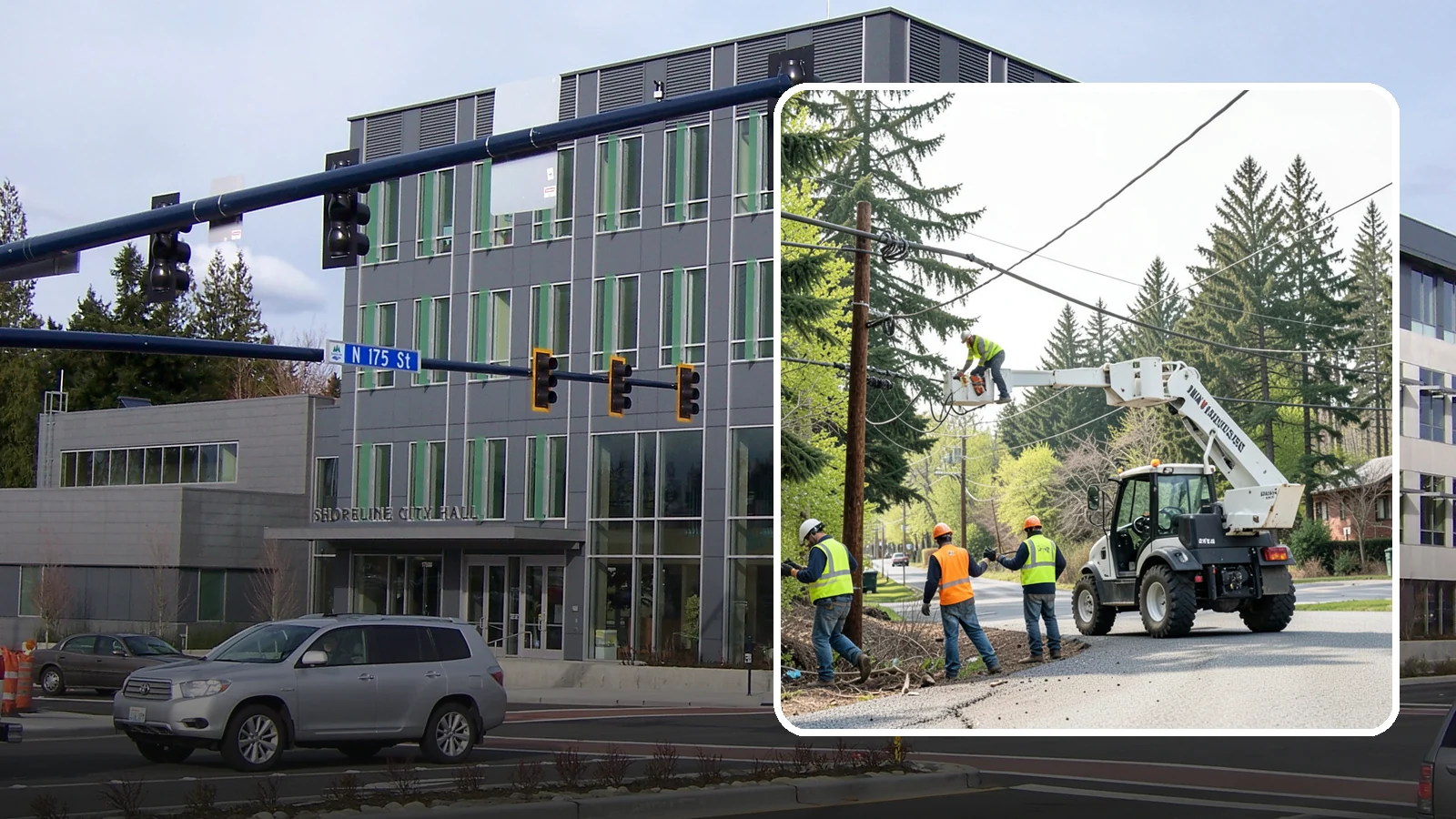 Utility Line Clearance in Shoreline, King County, WA - Line-clearance pruning around energized conductors by qualified crews to protect reliability, reduce fire risk, and meet...