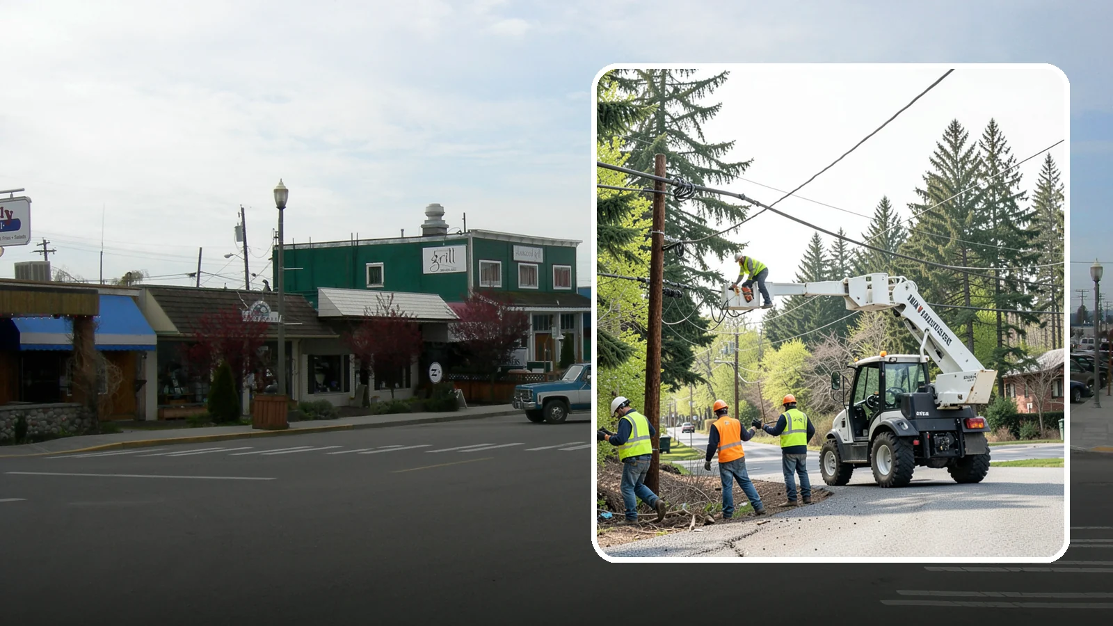 Utility Line Clearance in Stanwood, Snohomish County, WA - Line-clearance pruning around energized conductors by qualified crews to protect reliability, reduce fire risk, and meet...