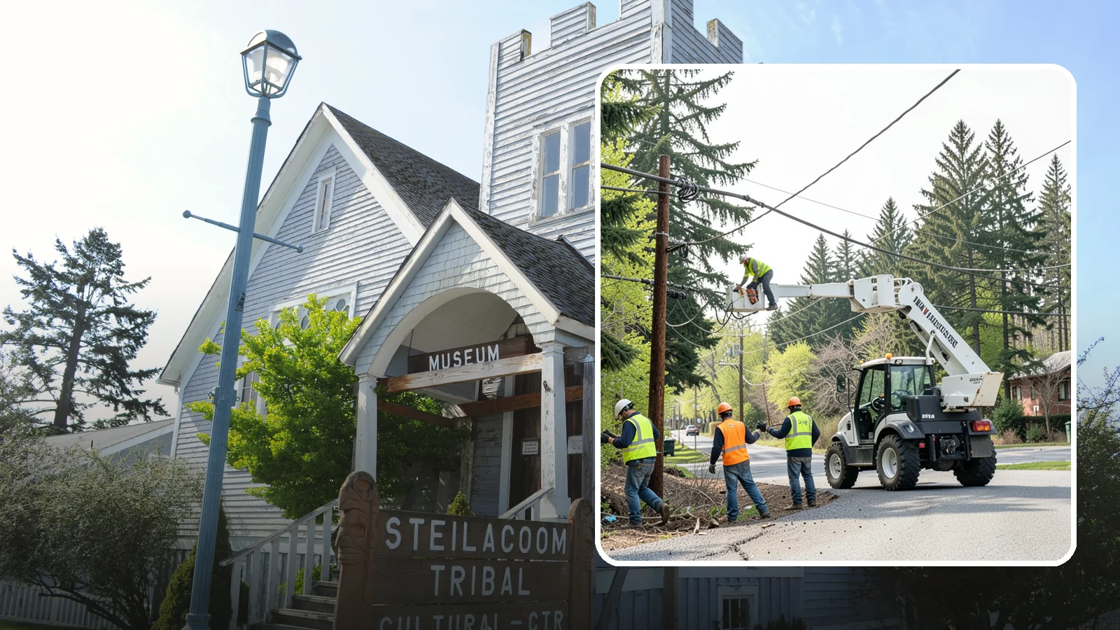 Utility Line Clearance in Steilacoom, Pierce County, WA - Line-clearance pruning around energized conductors by qualified crews to protect reliability, reduce fire risk, and meet...
