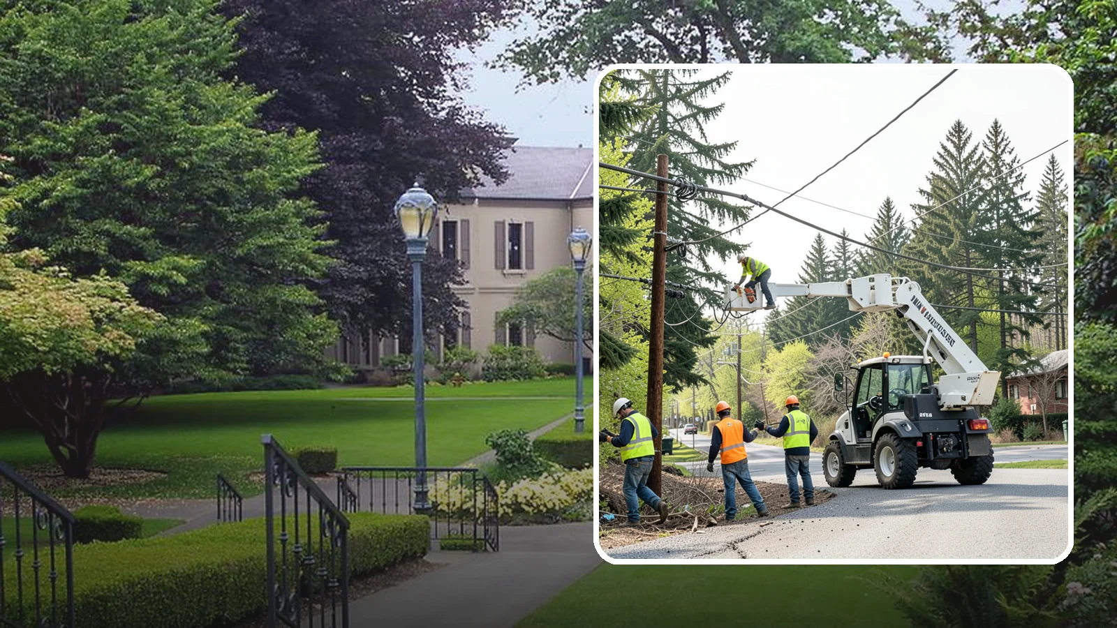 Utility Line Clearance in Woodinville, King County, WA - Line-clearance pruning around energized conductors by qualified crews to protect reliability, reduce fire risk, and meet...