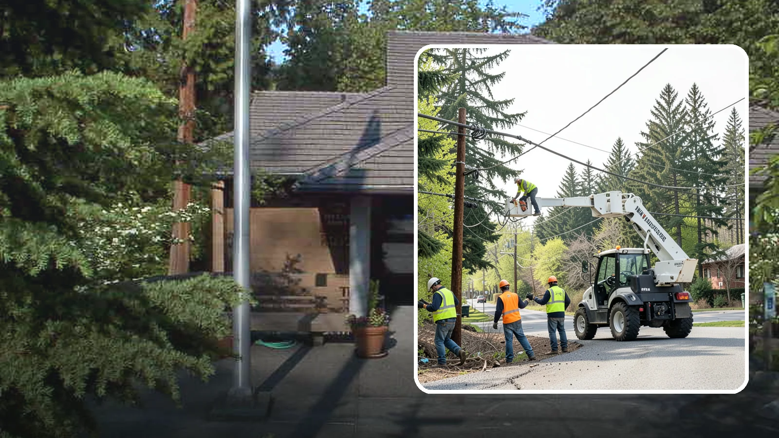 Utility Line Clearance in Yarrow Point, King County, WA - Line-clearance pruning around energized conductors by qualified crews to protect reliability, reduce fire risk, and meet...