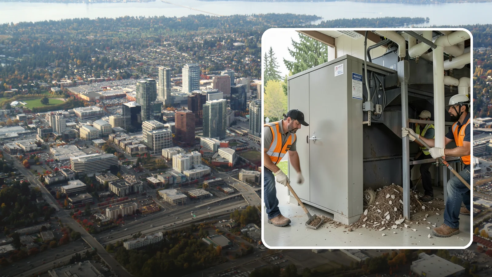 Utility Vault Cleaning in Bellevue, King County, WA - Cleaning and debris removal from utility vaults to maintain safe access and equipment condition.