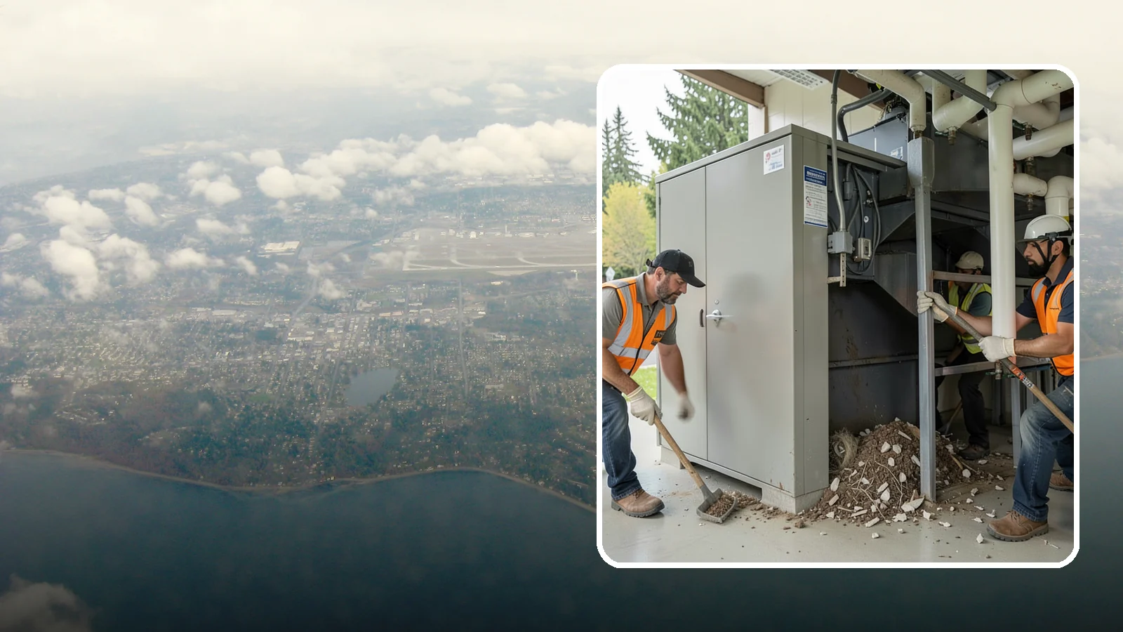 Utility Vault Cleaning in Burien, King County, WA - Cleaning and debris removal from utility vaults to maintain safe access and equipment condition.