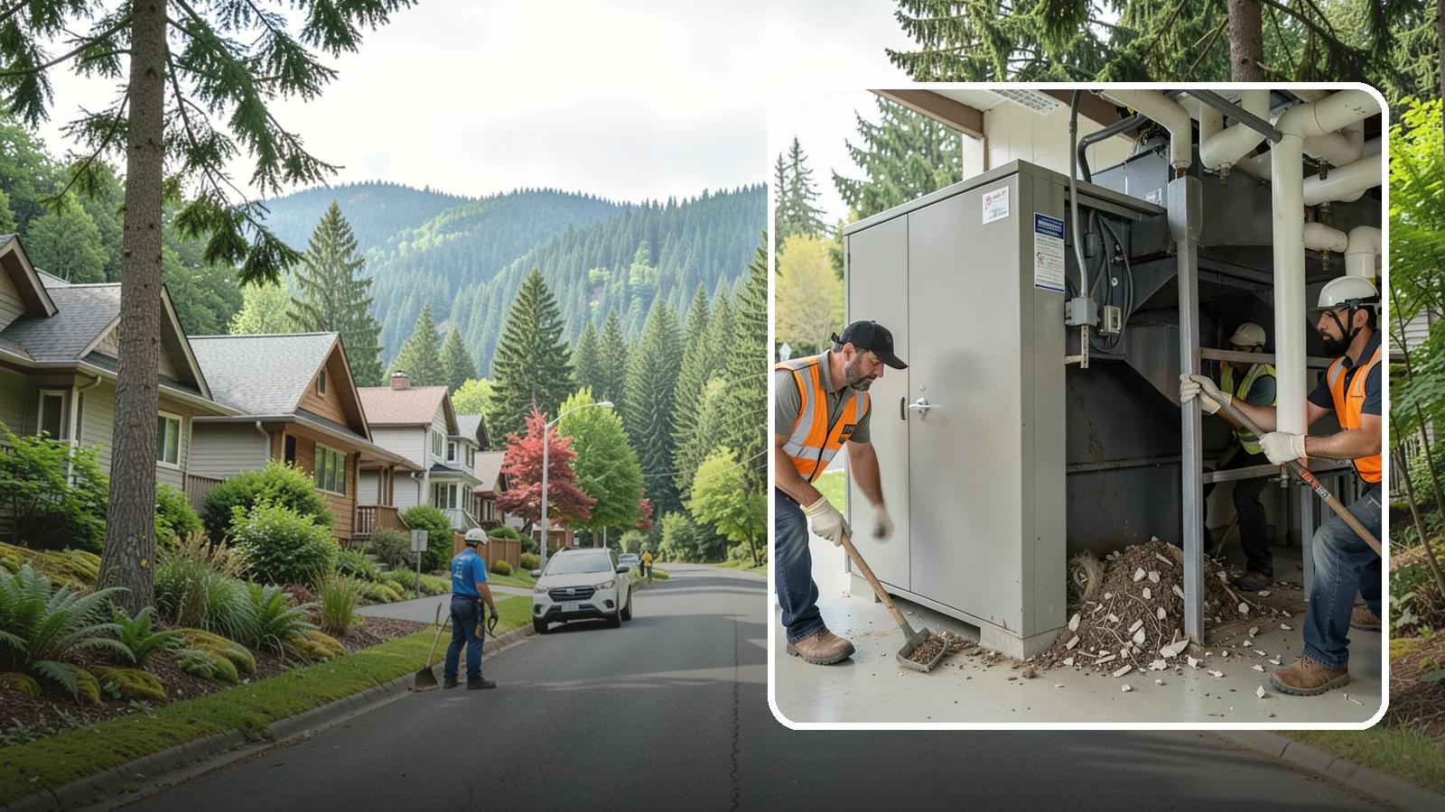 Utility Vault Cleaning in Darrington, Snohomish County, WA - Cleaning and debris removal from utility vaults to maintain safe access and equipment condition.