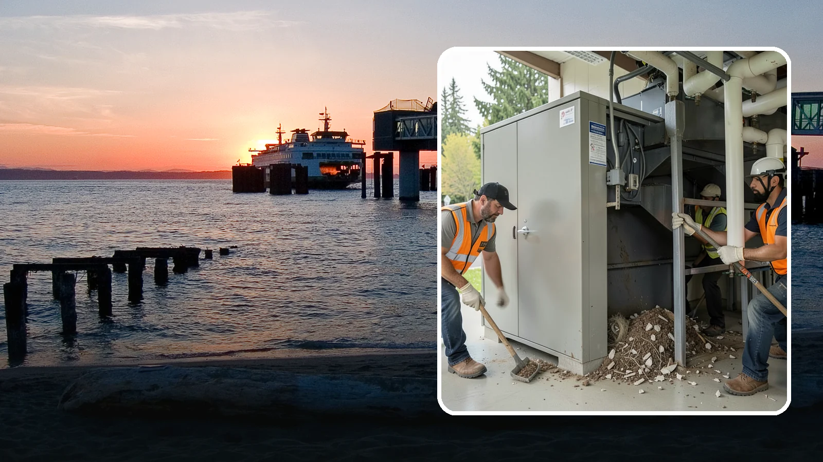 Utility Vault Cleaning in Edmonds, Snohomish County, WA - Cleaning and debris removal from utility vaults to maintain safe access and equipment condition.