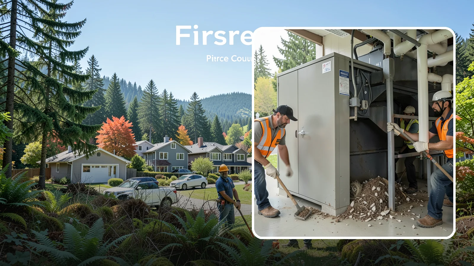 Utility Vault Cleaning in Fircrest, Pierce County, WA - Cleaning and debris removal from utility vaults to maintain safe access and equipment condition.