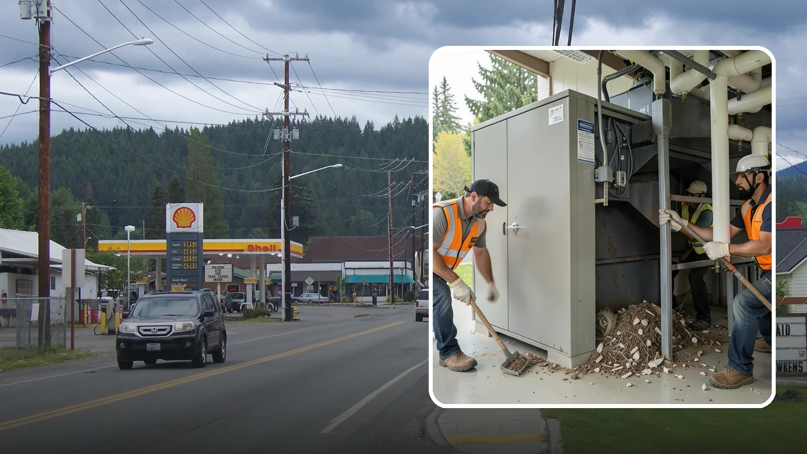 Utility Vault Cleaning in Granite Falls, Snohomish County, WA - Cleaning and debris removal from utility vaults to maintain safe access and equipment condition.