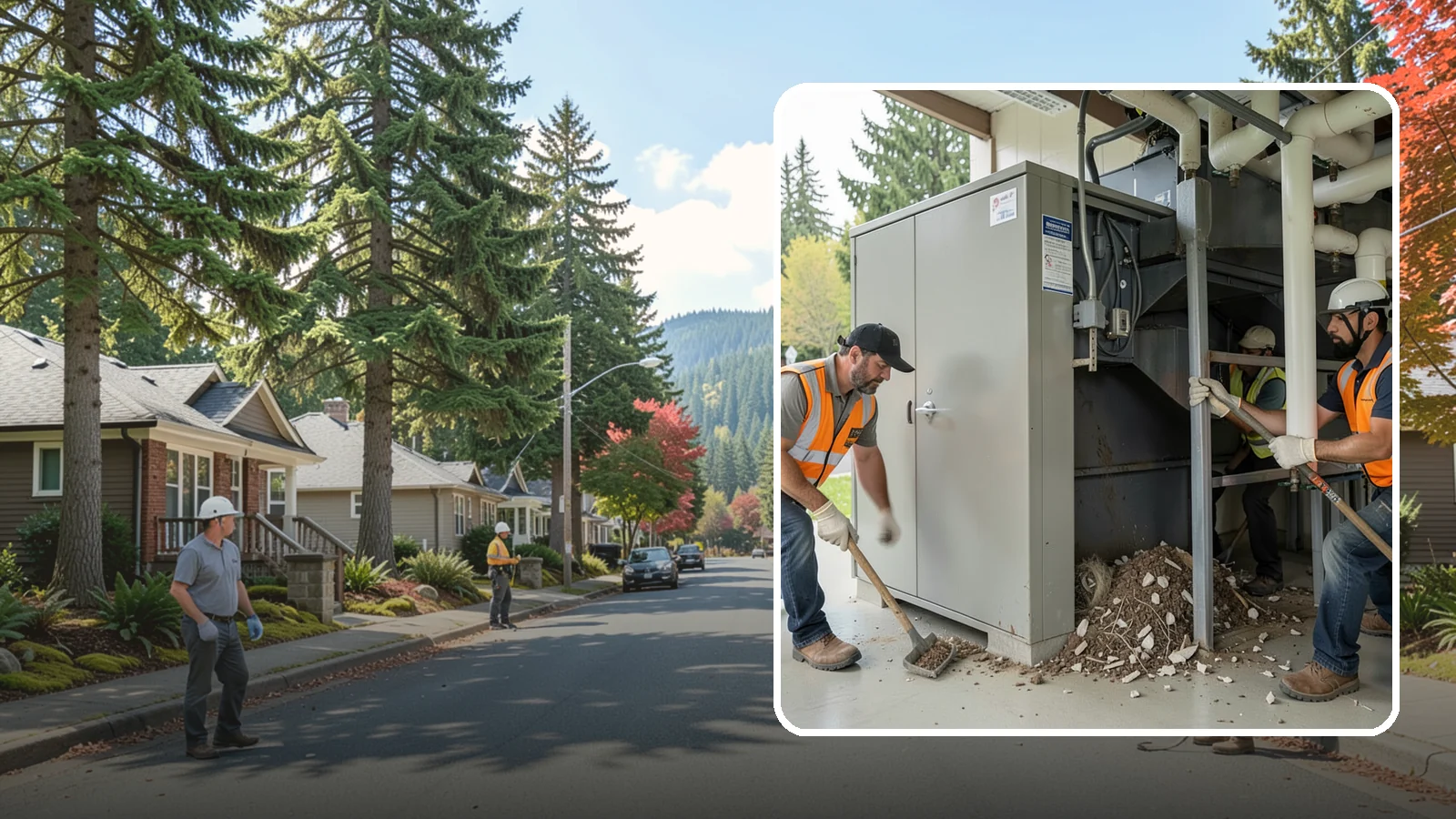 Utility Vault Cleaning in Hunts Point, King County, WA - Cleaning and debris removal from utility vaults to maintain safe access and equipment condition.