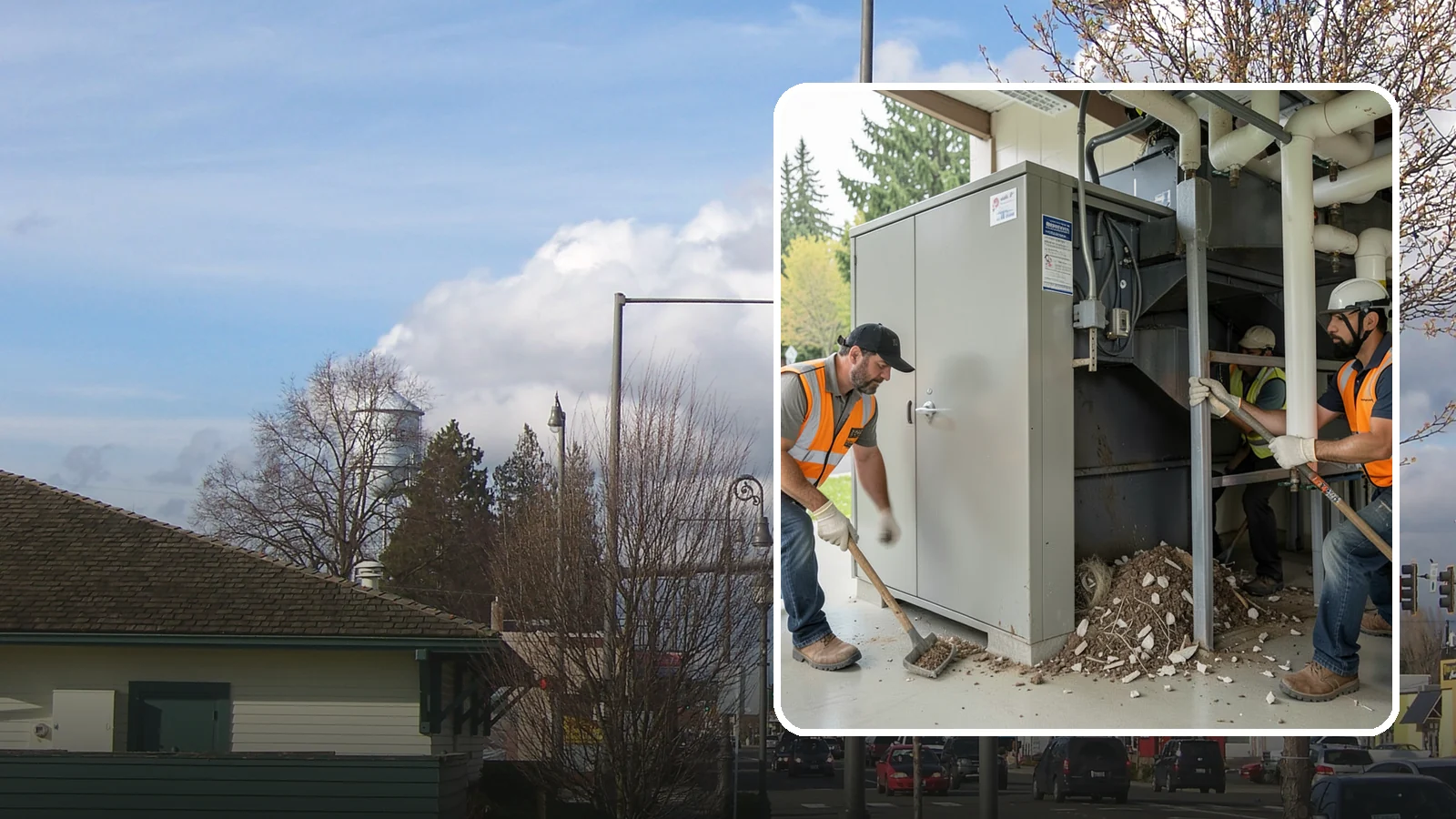 Utility Vault Cleaning in Marysville, Snohomish County, WA - Cleaning and debris removal from utility vaults to maintain safe access and equipment condition.