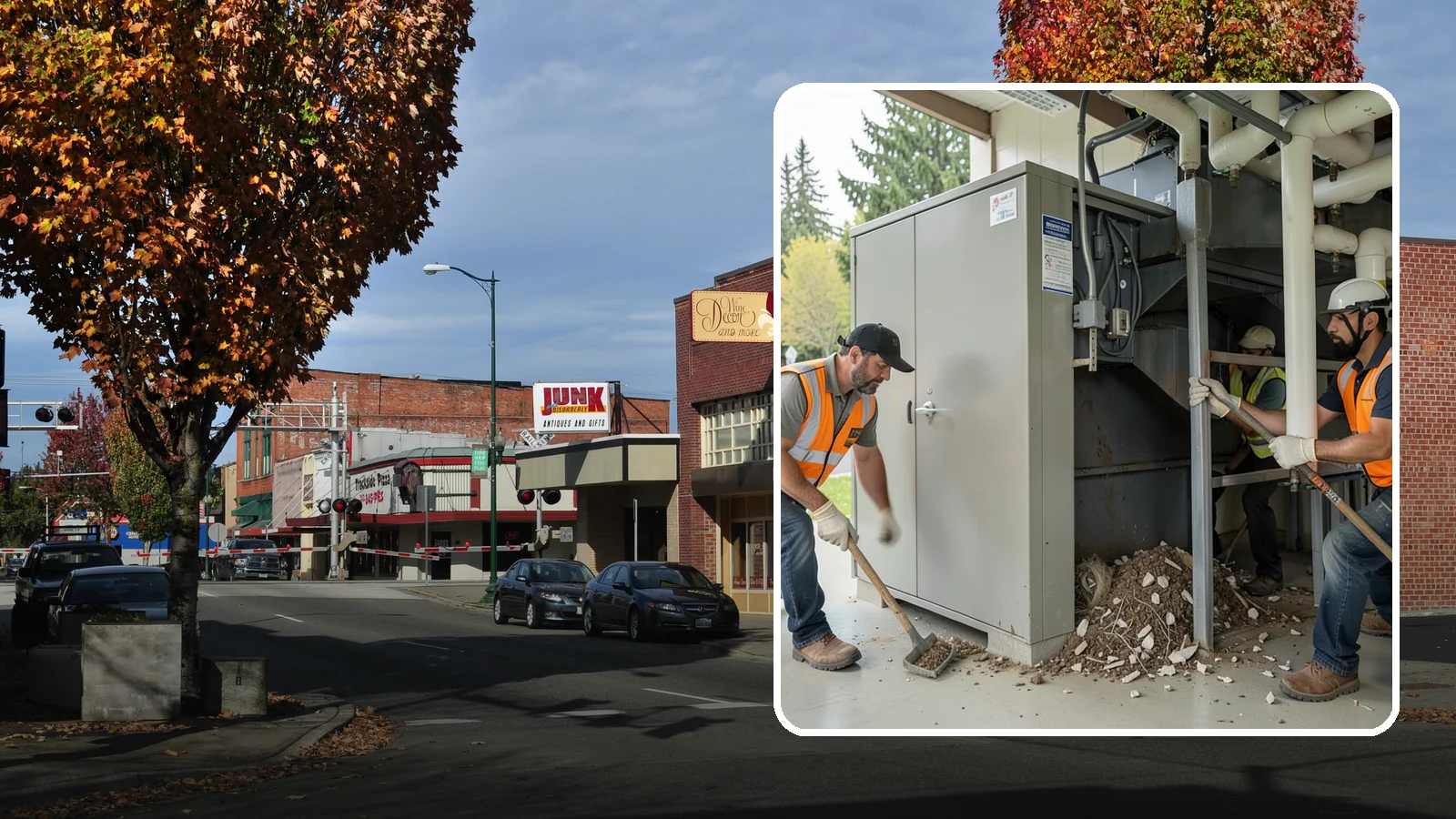 Utility Vault Cleaning in Puyallup, Pierce County, WA - Cleaning and debris removal from utility vaults to maintain safe access and equipment condition.
