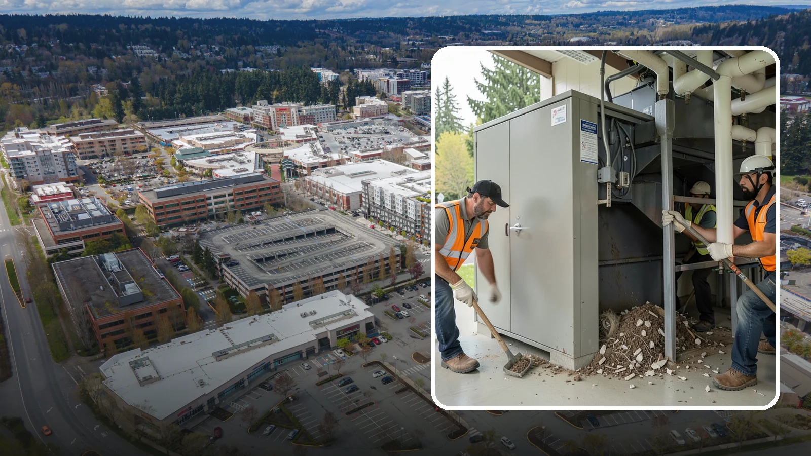 Utility Vault Cleaning in Redmond, King County, WA - Cleaning and debris removal from utility vaults to maintain safe access and equipment condition.