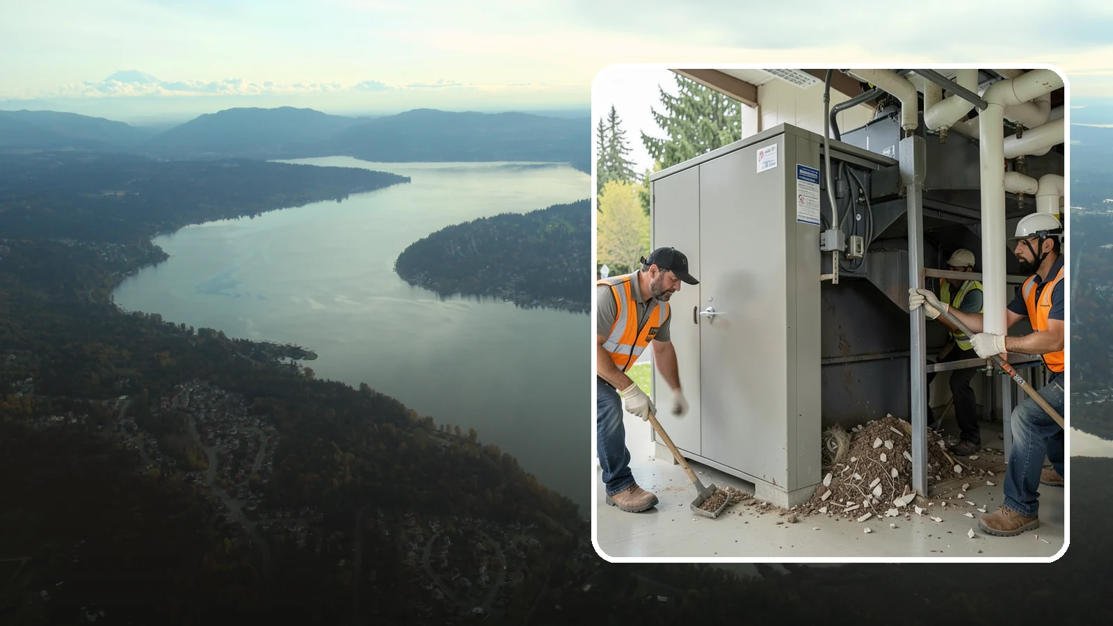 Utility Vault Cleaning in Sammamish, King County, WA - Cleaning and debris removal from utility vaults to maintain safe access and equipment condition.