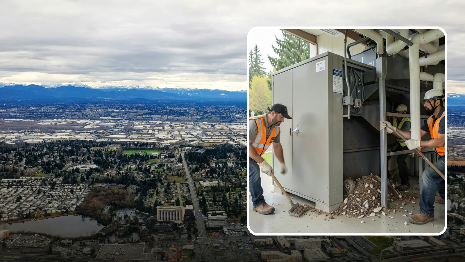Utility Vault Cleaning in SeaTac, King County, WA - Cleaning and debris removal from utility vaults to maintain safe access and equipment condition.