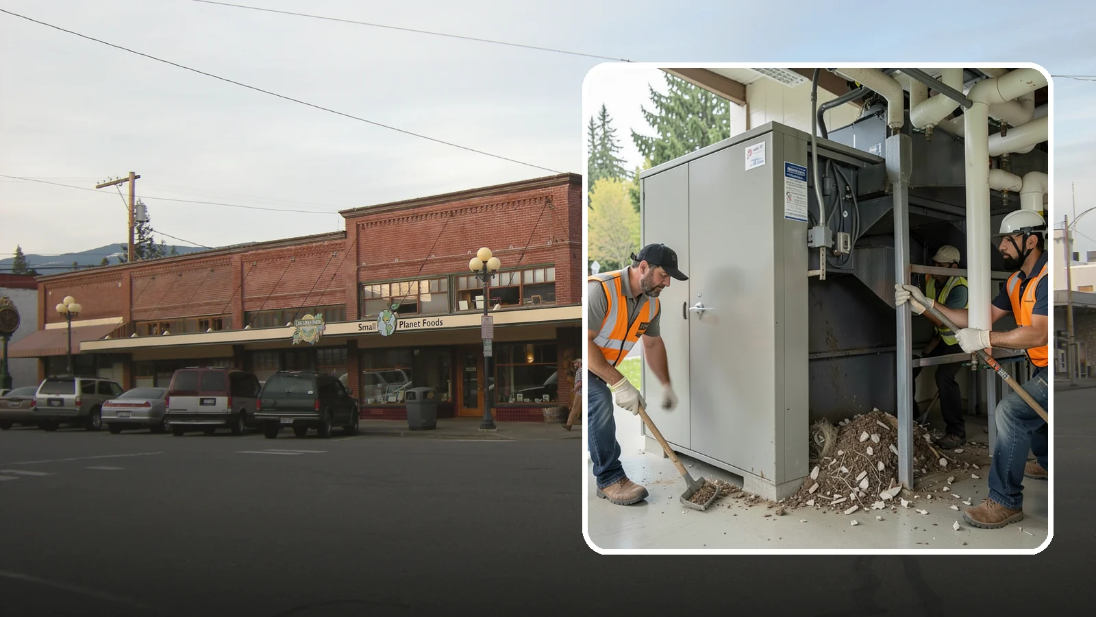 Utility Vault Cleaning in Sedro-Woolley, Skagit County, WA - Cleaning and debris removal from utility vaults to maintain safe access and equipment condition.
