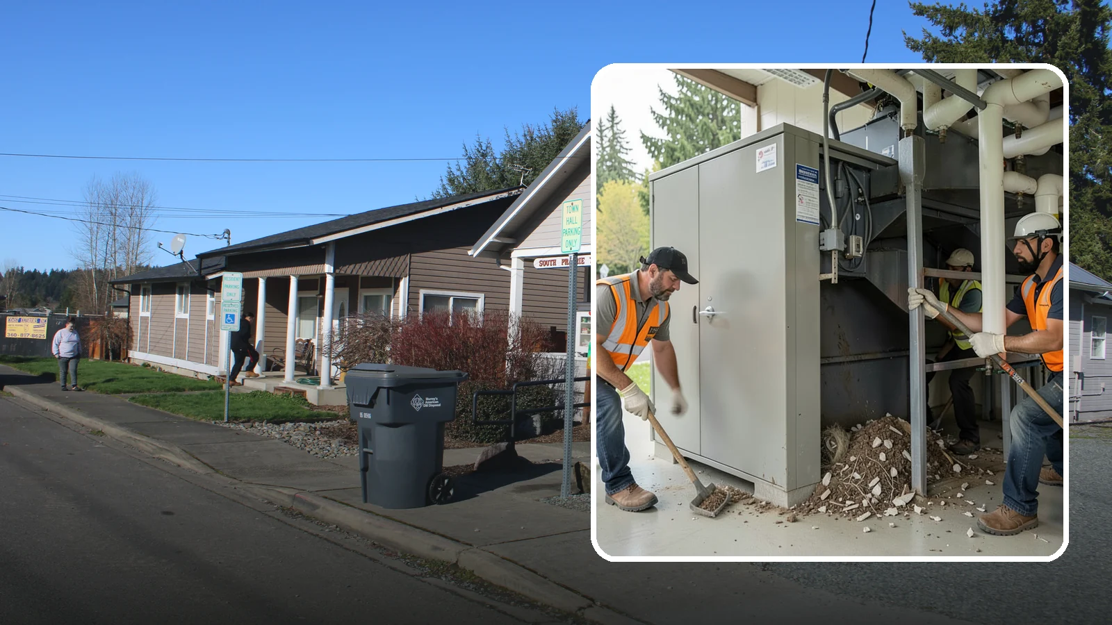 Utility Vault Cleaning in South Prairie, Pierce County, WA - Cleaning and debris removal from utility vaults to maintain safe access and equipment condition.