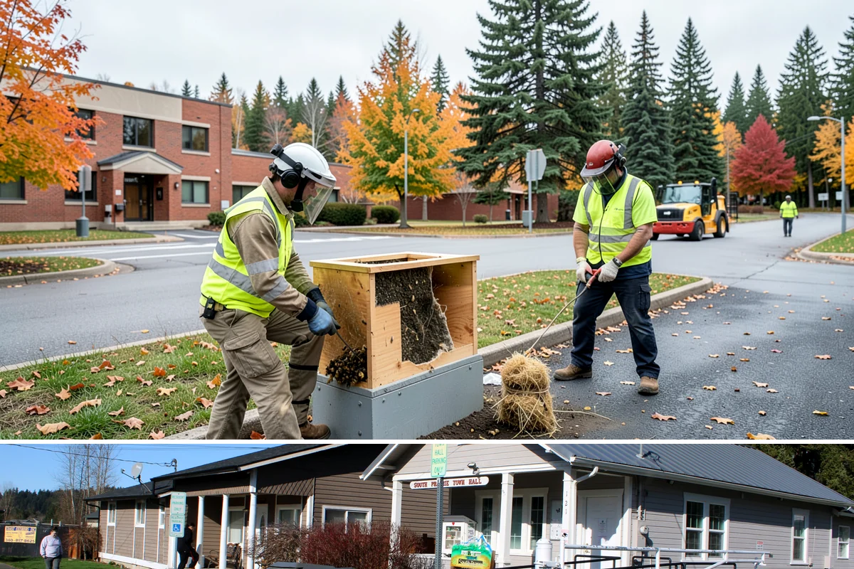 Utility Vault Cleaning in South Prairie, Pierce County, WA - Vault cleaning proceeds year-round but is often prioritized before the wet season to manage water intrusion.