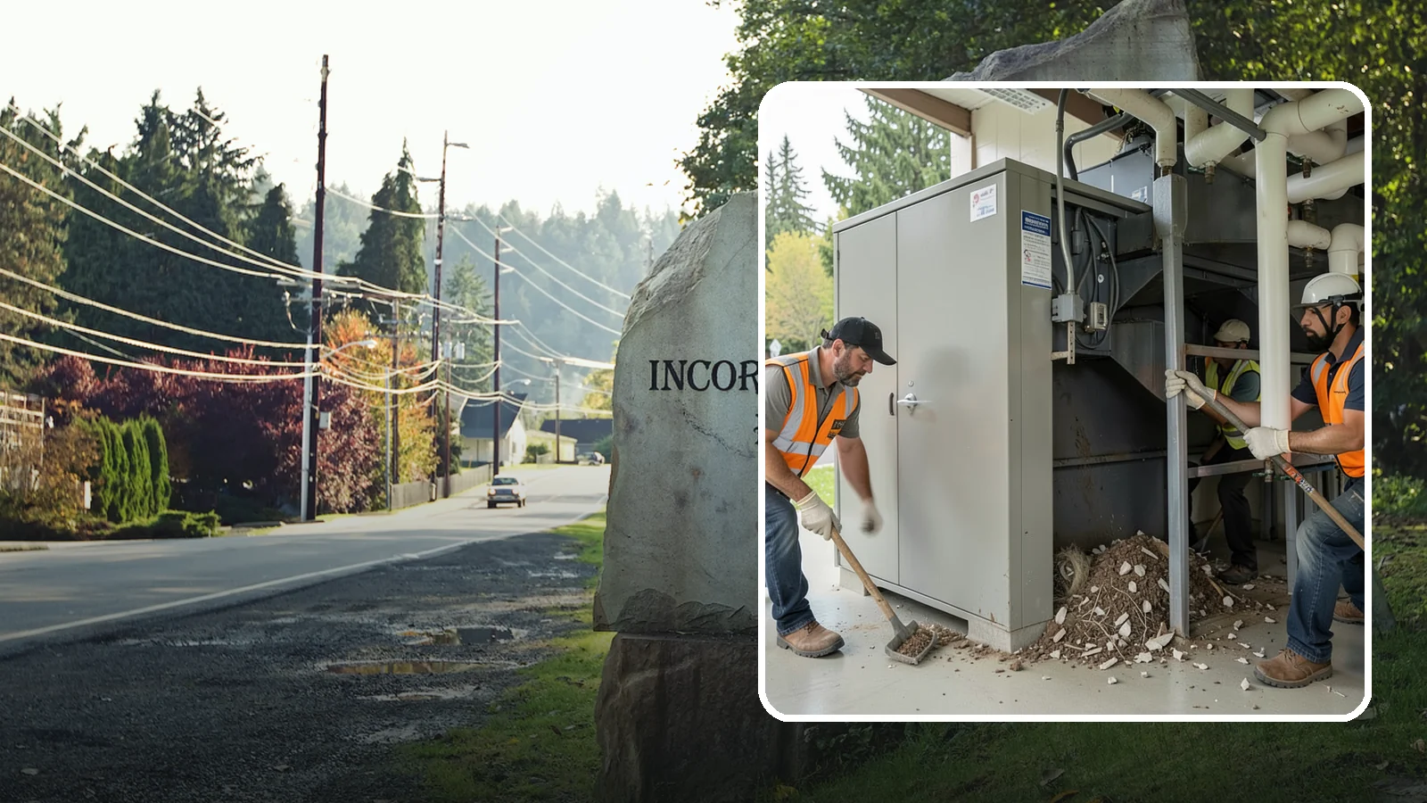 Utility Vault Cleaning in Wilkeson, Pierce County, WA - Cleaning and debris removal from utility vaults to maintain safe access and equipment condition.