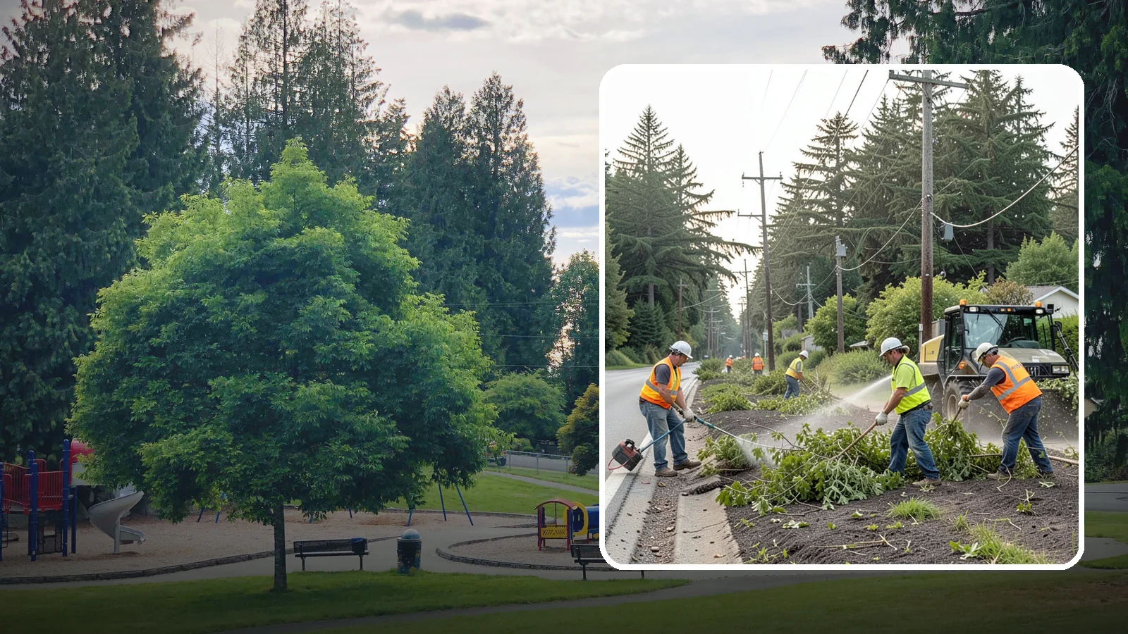 Utility Vegetation Management in Bonney Lake, Pierce County, WA - Vegetation control along utility corridors and easements to protect access, infrastructure, and reliability.