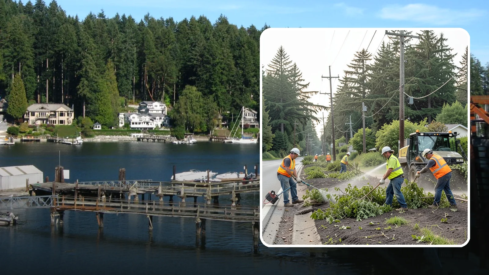 Utility Vegetation Management in Gig Harbor, Pierce County, WA - Vegetation control along utility corridors and easements to protect access, infrastructure, and reliability.