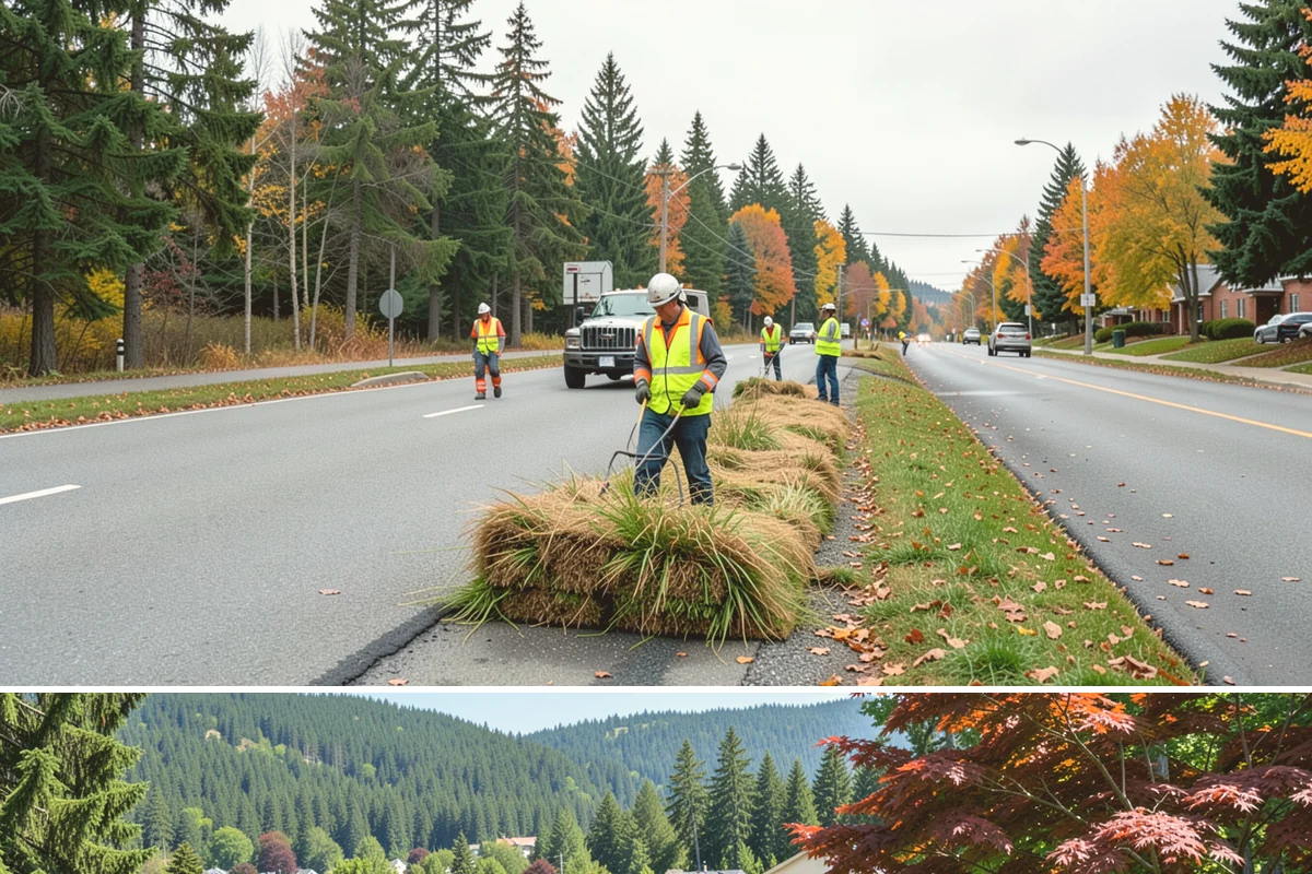 Utility Vegetation Management in Index, Snohomish County, WA - Corridor clearing is concentrated in the growing season, with cycles timed to keep access open year-round.