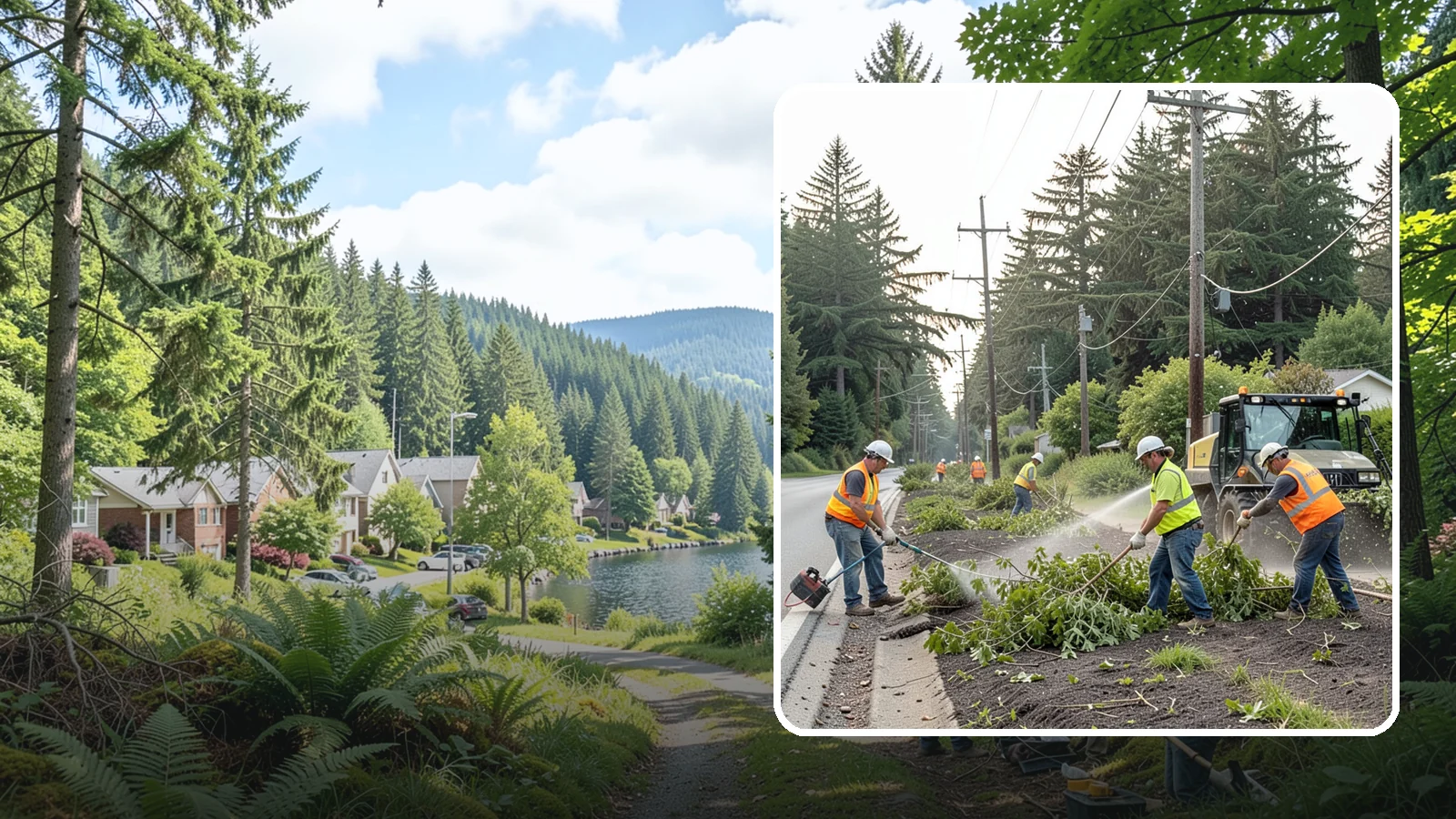 Utility Vegetation Management in Lake Forest Park, King County, WA - Vegetation control along utility corridors and easements to protect access, infrastructure, and reliability.
