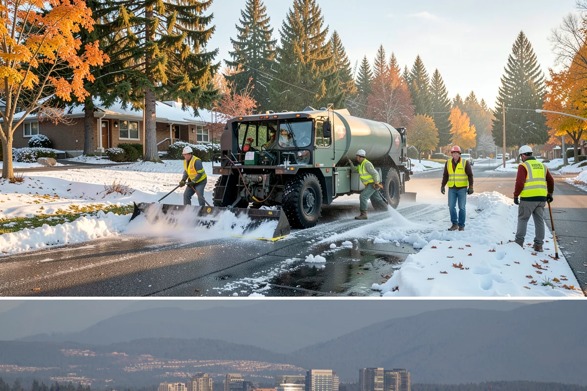 Utility Vegetation Management in Medina, King County, WA - Corridor clearing is concentrated in the growing season, with cycles timed to keep access open year-round.